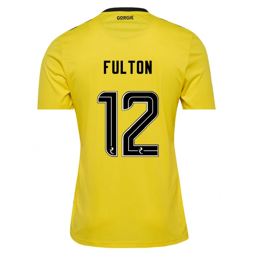 Danxen Hombre Camiseta Ryan Fulton #12 Negro Rojo Amarillo Portero Equipación 2025/26 La Camisa México