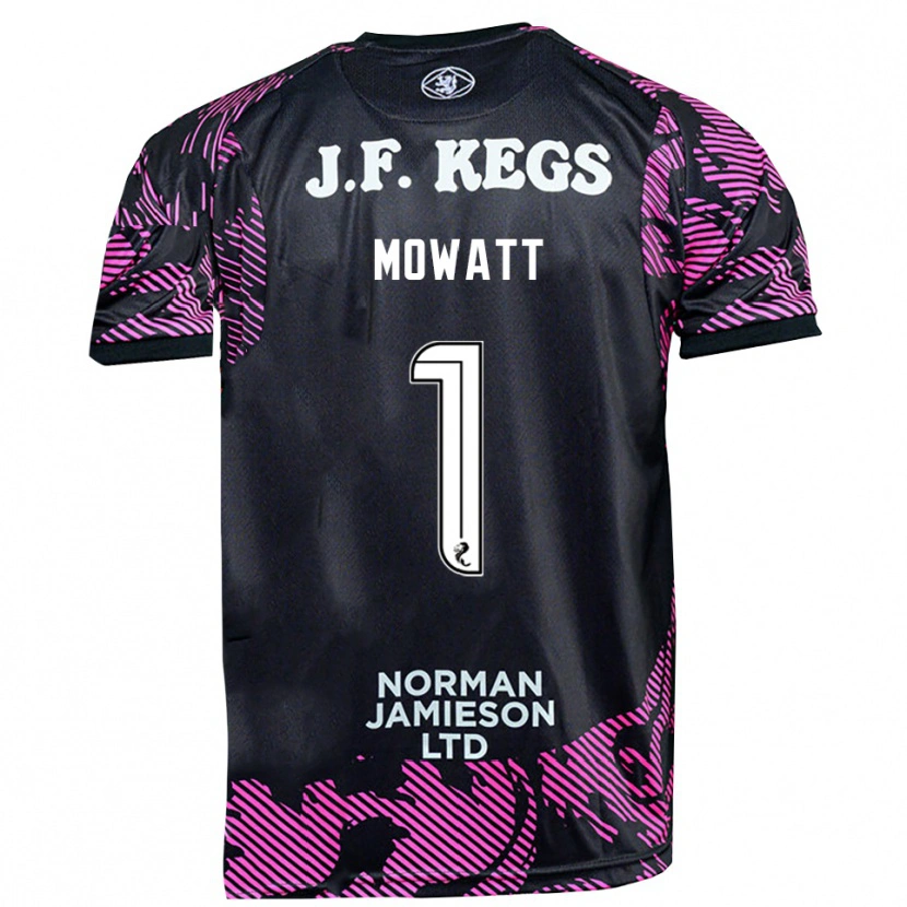 Danxen Hombre Camiseta Beth Mowatt #1 Negro Rosa Portero Equipación 2025/26 La Camisa México