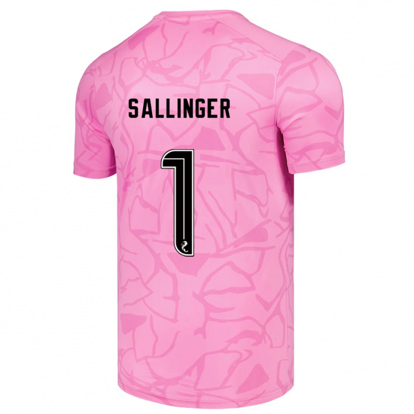 Danxen Hombre Camiseta Raphael Sallinger #1 Negro Rosa Portero Equipación 2025/26 La Camisa México