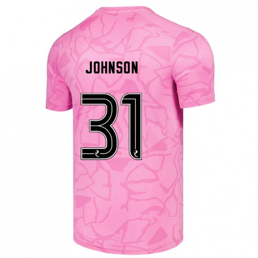Danxen Hombre Camiseta Murray Johnson #31 Negro Rosa Portero Equipación 2025/26 La Camisa México