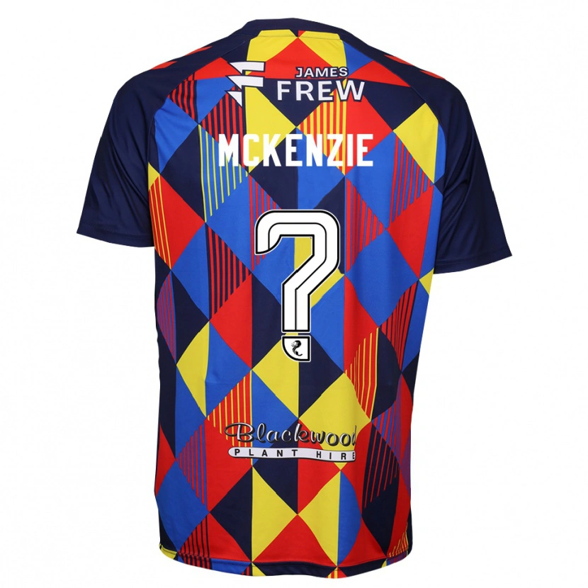 Danxen Hombre Camiseta Mollie Mckenzie #0 Rojo Azul Real Portero Equipación 2025/26 La Camisa México
