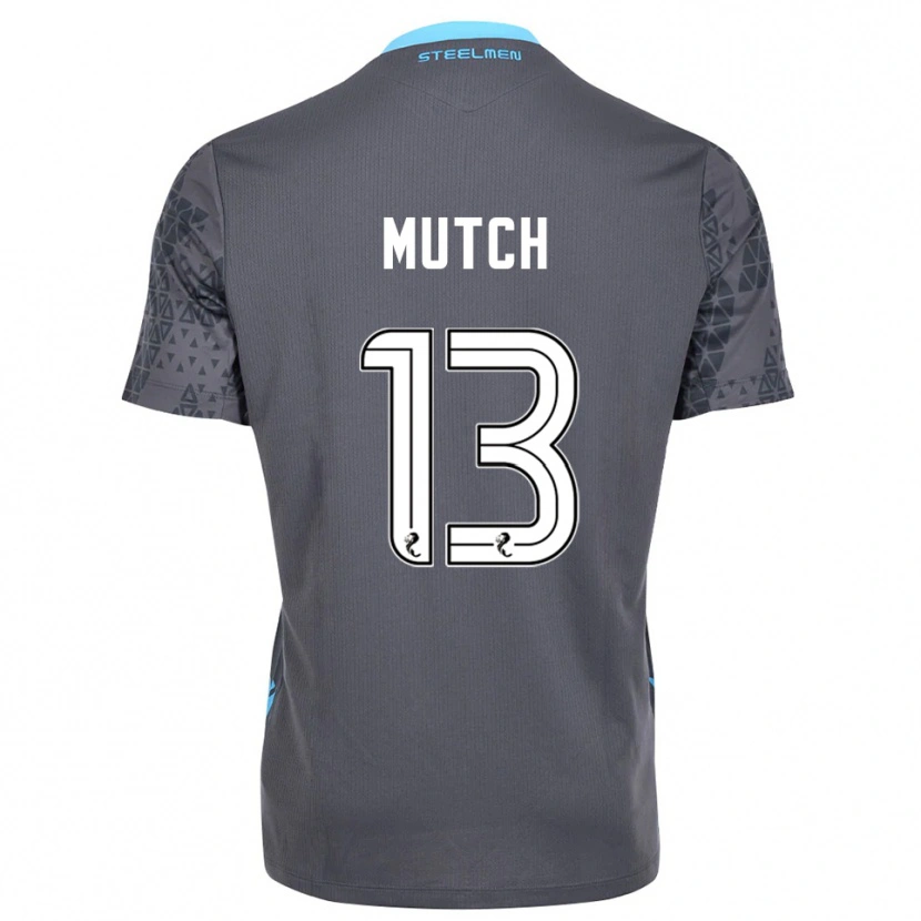 Danxen Hombre Camiseta Emily Mutch #13 Blanco Gris Portero Equipación 2025/26 La Camisa México