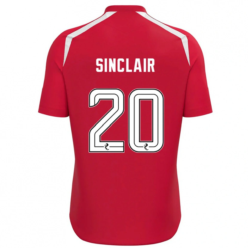 Danxen Hombre Camiseta Ross Sinclair #20 Blanco Rojo Portero Equipación 2025/26 La Camisa México
