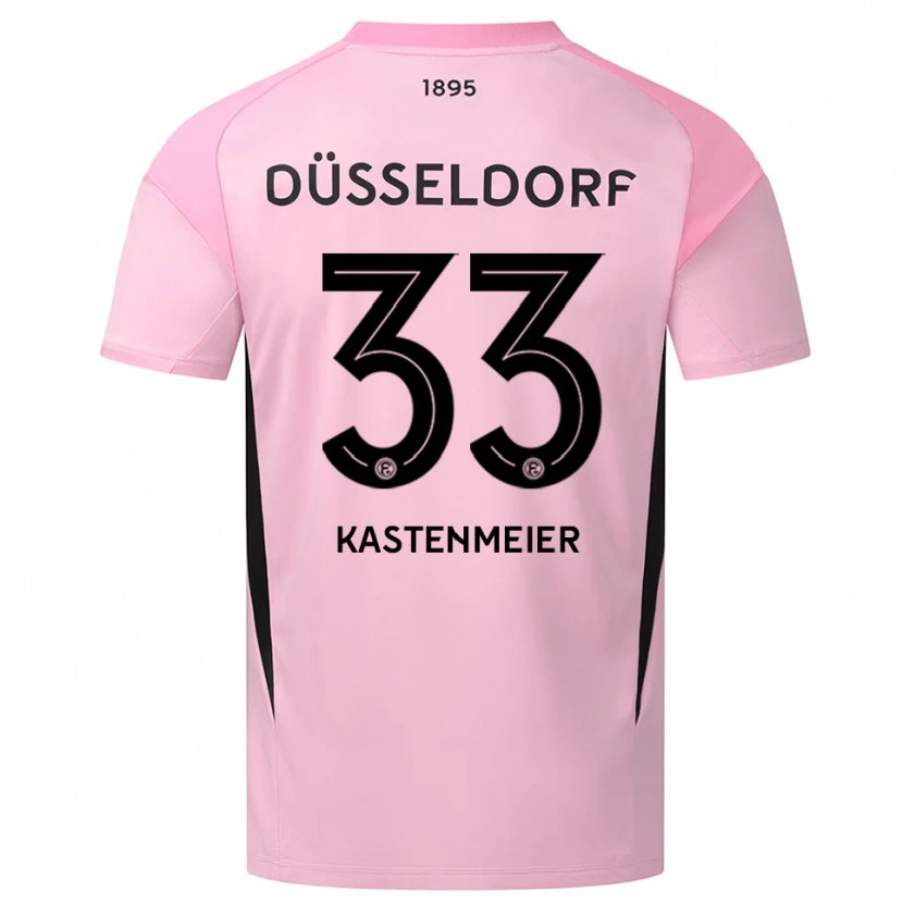 Danxen Hombre Camiseta Florian Kastenmeier #33 Negro Rosa Portero Equipación 2025/26 La Camisa México