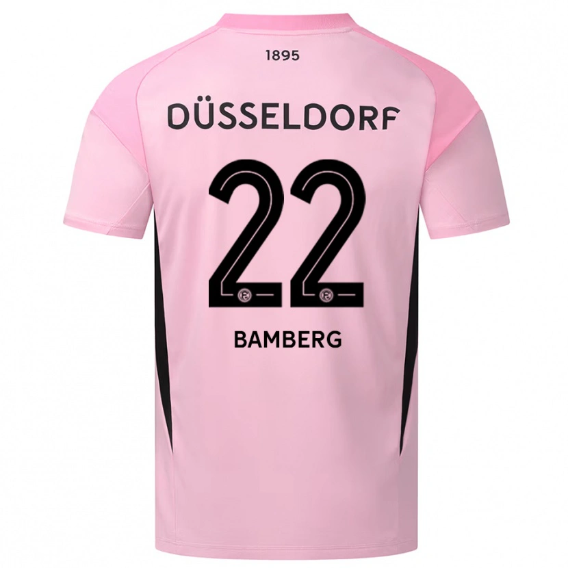 Danxen Hombre Camiseta Julian Bamberg #22 Negro Rosa Portero Equipación 2025/26 La Camisa México