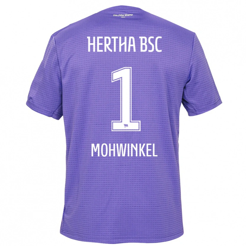 Danxen Hombre Camiseta Maximilian Mohwinkel #1 Blanco Púrpura Portero Equipación 2025/26 La Camisa México