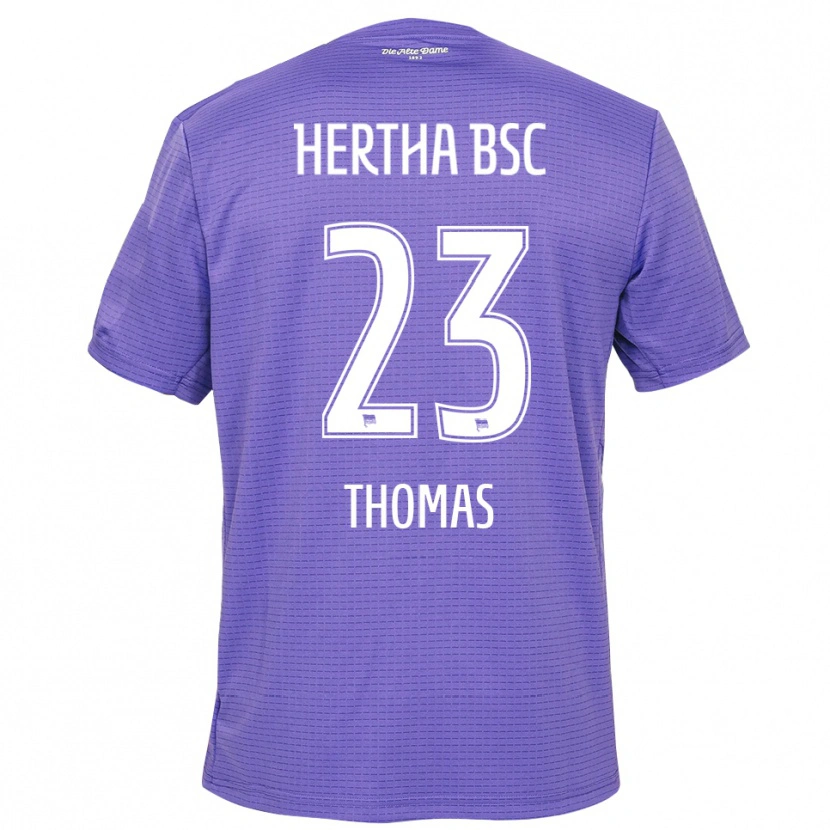 Danxen Hombre Camiseta Aaliyah Thomas #23 Blanco Púrpura Portero Equipación 2025/26 La Camisa México