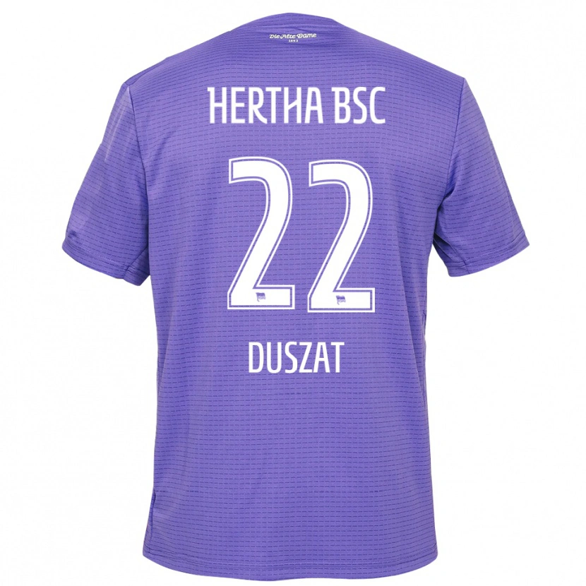 Danxen Hombre Camiseta Sarah Duszat #22 Blanco Púrpura Portero Equipación 2025/26 La Camisa México