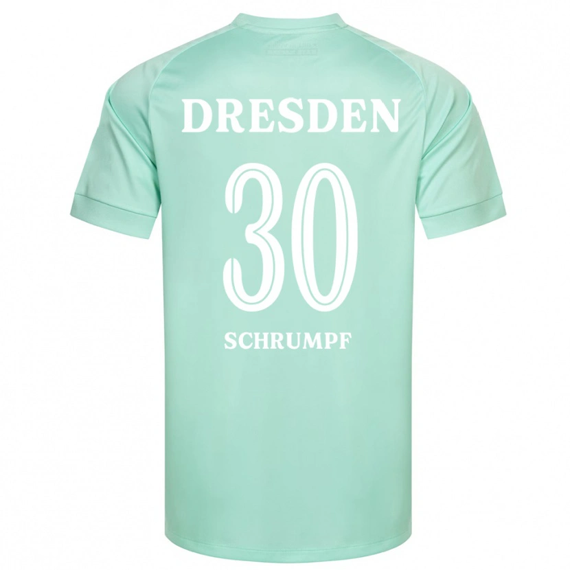 Danxen Hombre Camiseta Janis Schrumpf #30 Blanco Verde Claro Portero Equipación 2025/26 La Camisa México