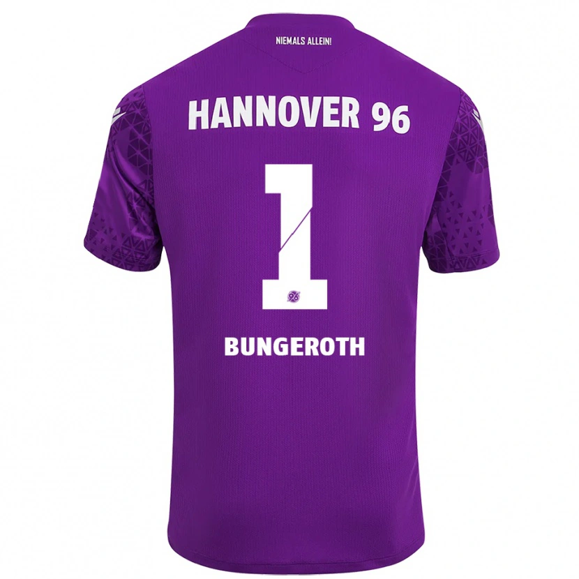 Danxen Hombre Camiseta Leah Bungeroth #1 Blanco Púrpura Portero Equipación 2025/26 La Camisa México