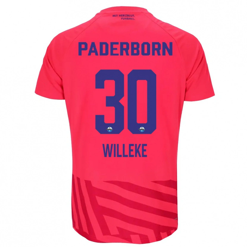 Danxen Hombre Camiseta Nico Willeke #30 Negro Rojo Portero Equipación 2025/26 La Camisa México