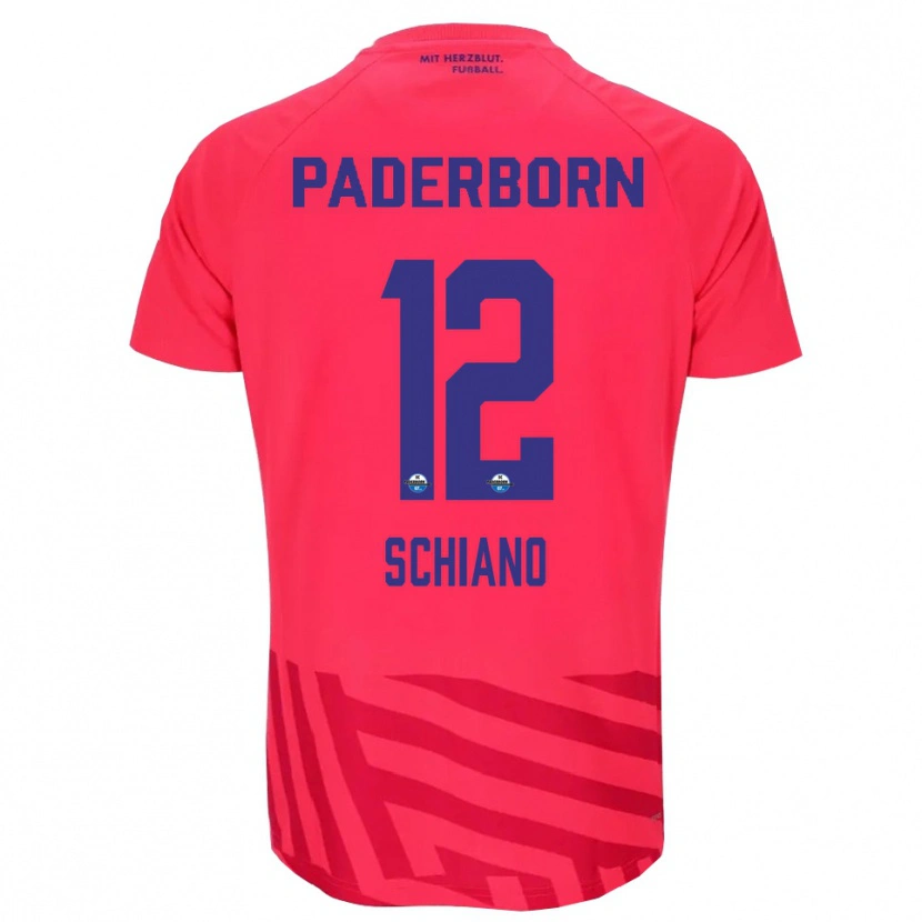 Danxen Hombre Camiseta Damiano Schiano #12 Negro Rojo Portero Equipación 2025/26 La Camisa México
