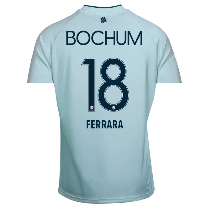 Danxen Hombre Camiseta Noah-Ali Ferrara #18 Cian-Azul Portero Equipación 2025/26 La Camisa México