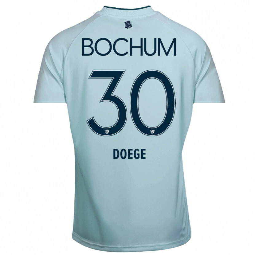 Danxen Hombre Camiseta Leonie Doege #30 Cian-Azul Portero Equipación 2025/26 La Camisa México