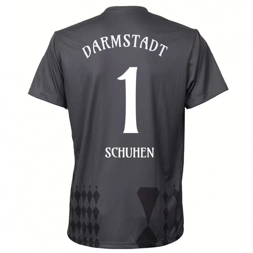 Danxen Hombre Camiseta Marcel Schuhen #1 Gris Oscuro Portero Equipación 2025/26 La Camisa México