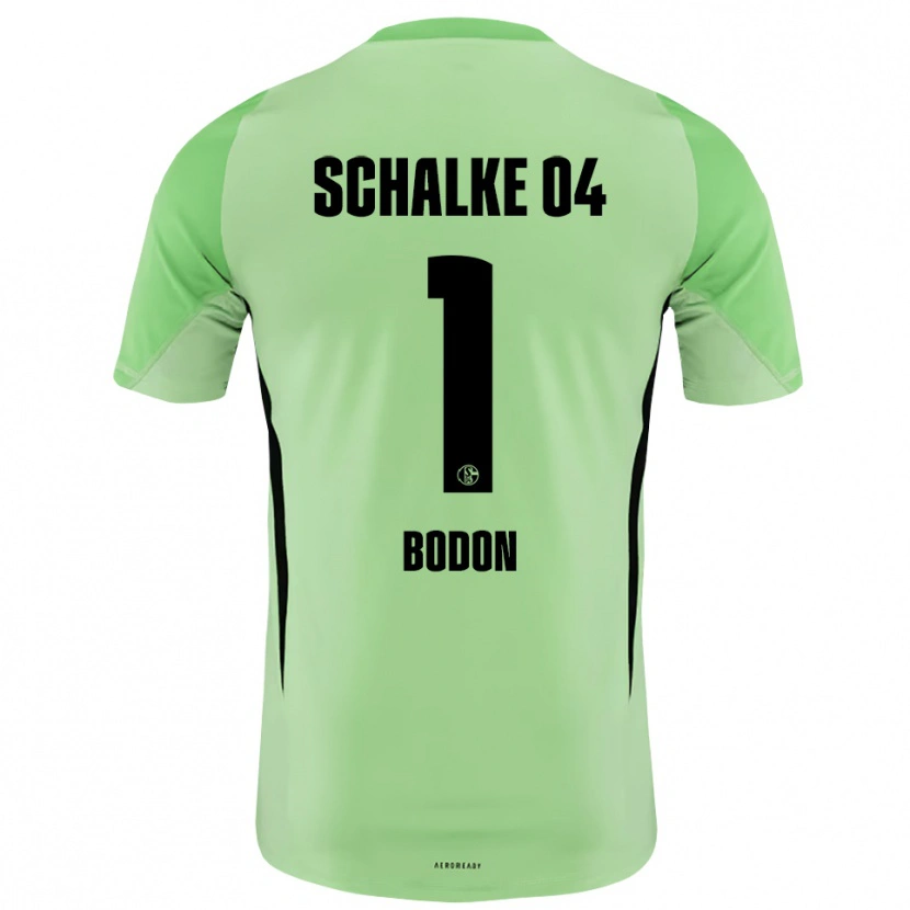 Danxen Hombre Camiseta Nick Bodon #1 Negro Verde Claro Portero Equipación 2025/26 La Camisa México