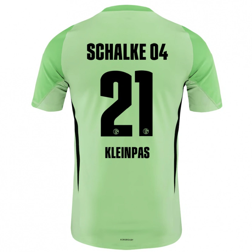 Danxen Hombre Camiseta Sophie Kleinpas #21 Negro Verde Claro Portero Equipación 2025/26 La Camisa México