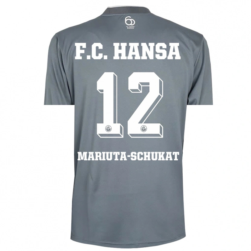Danxen Hombre Camiseta Lara Mariuta-Schukat #12 Gris Claro Blanco Portero Equipación 2025/26 La Camisa México