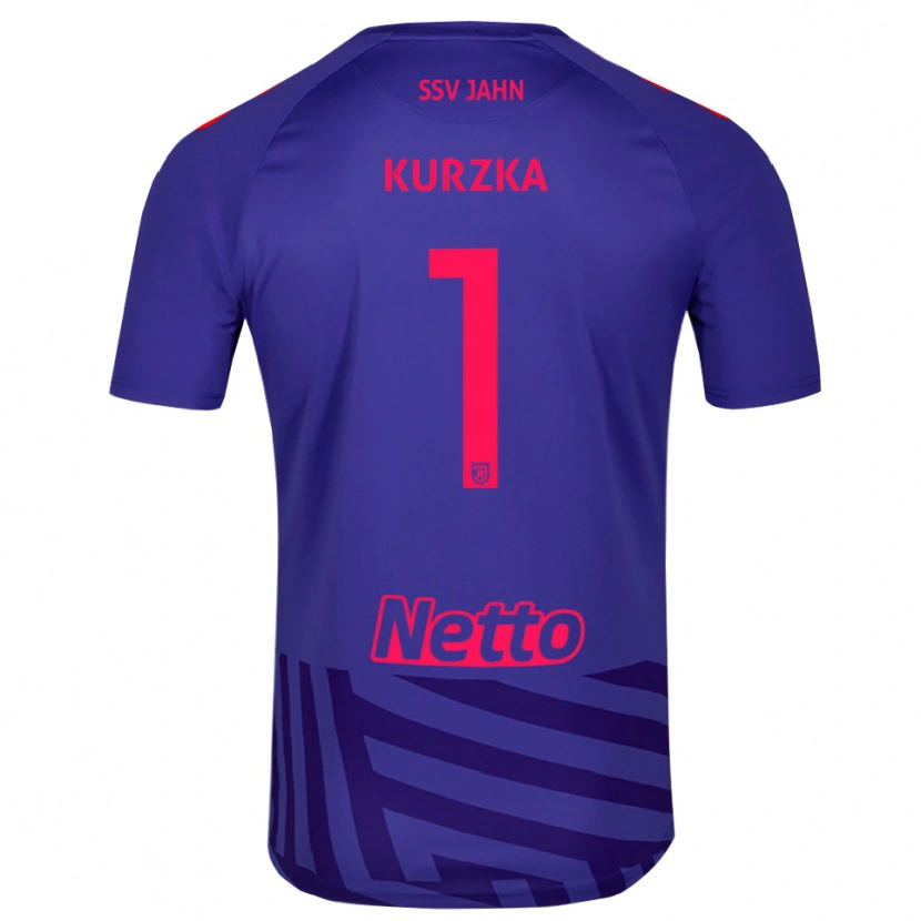 Danxen Hombre Camiseta Timo Kurzka #1 Rojo Azul Real Portero Equipación 2025/26 La Camisa México