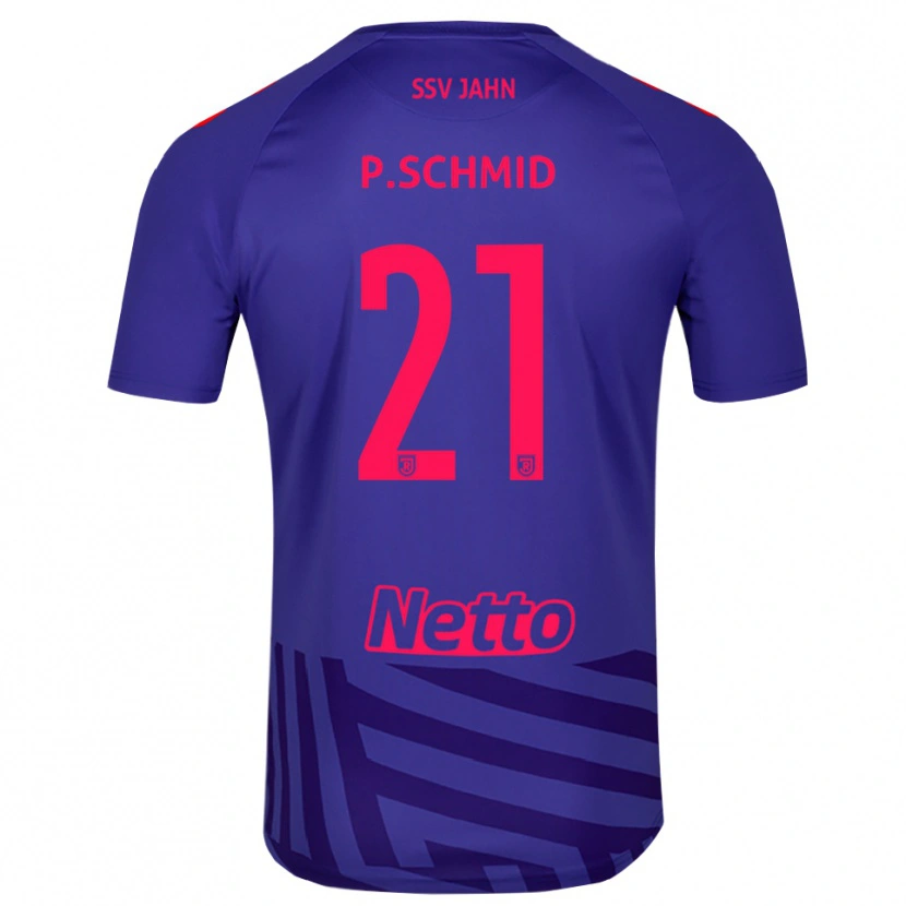 Danxen Hombre Camiseta Paul Schmid #21 Rojo Azul Real Portero Equipación 2025/26 La Camisa México