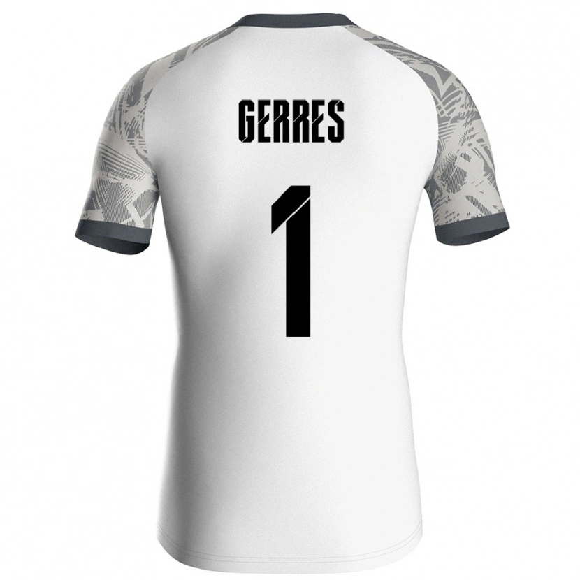 Danxen Hombre Camiseta Romero Gerres #1 Blanco Gris Portero Equipación 2025/26 La Camisa México