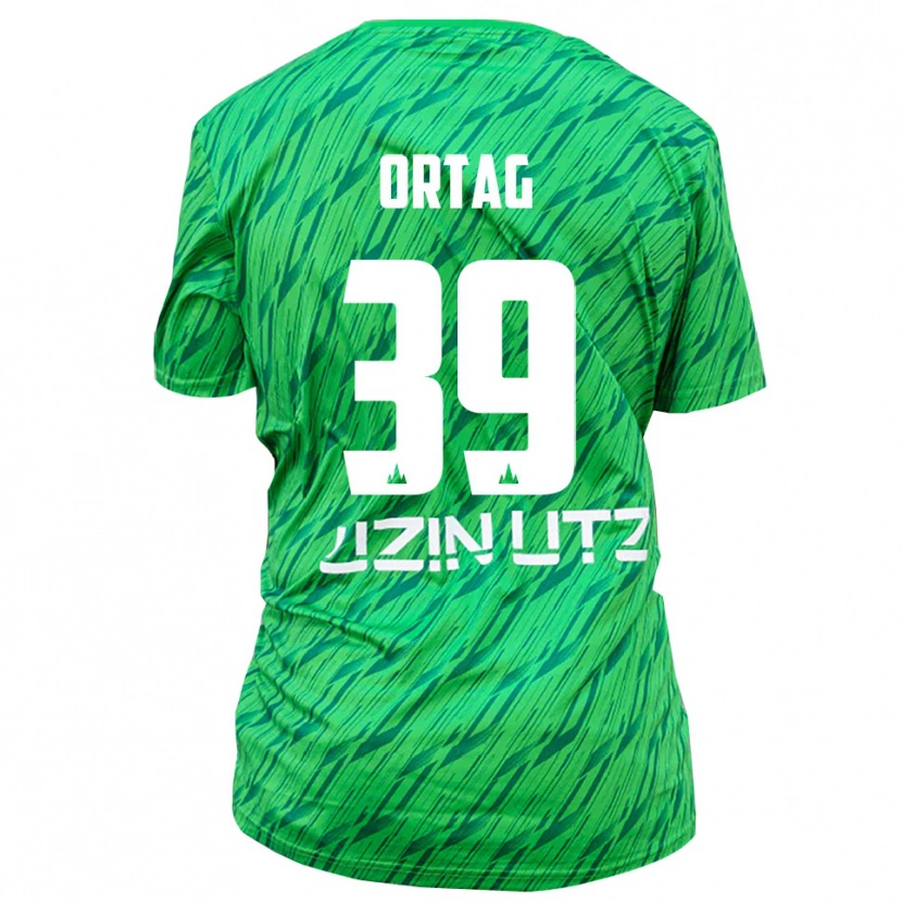Danxen Hombre Camiseta Christian Ortag #39 Verde Rojo Portero Equipación 2025/26 La Camisa México