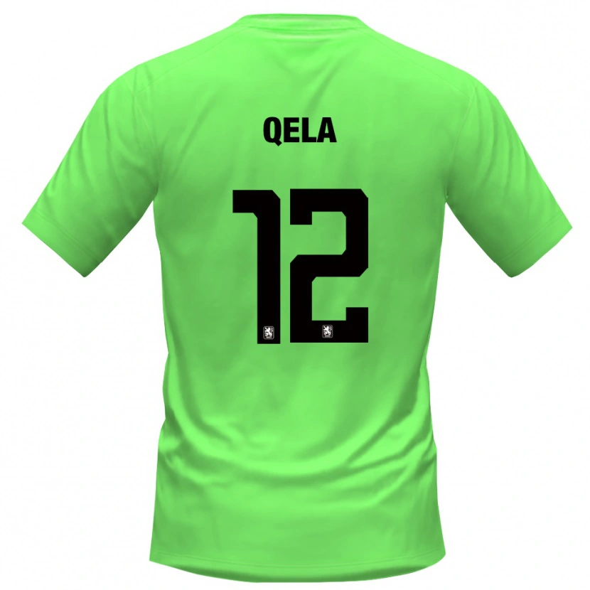 Danxen Hombre Camiseta Miran Qela #12 Verde Primavera Portero Equipación 2025/26 La Camisa México