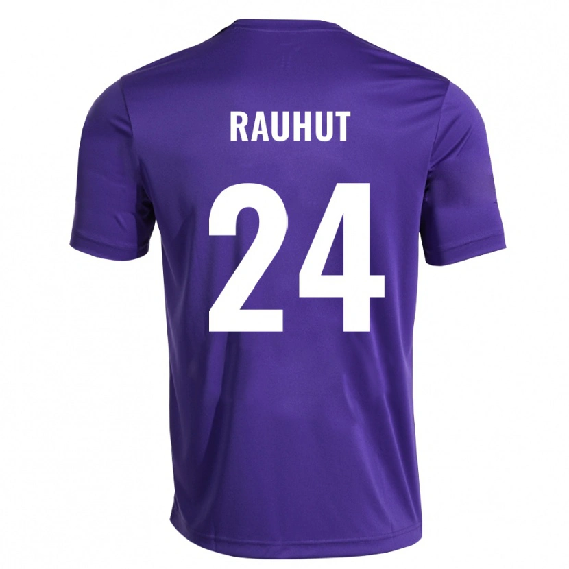Danxen Hombre Camiseta Kevin Rauhut #24 Blanco Púrpura Portero Equipación 2025/26 La Camisa México
