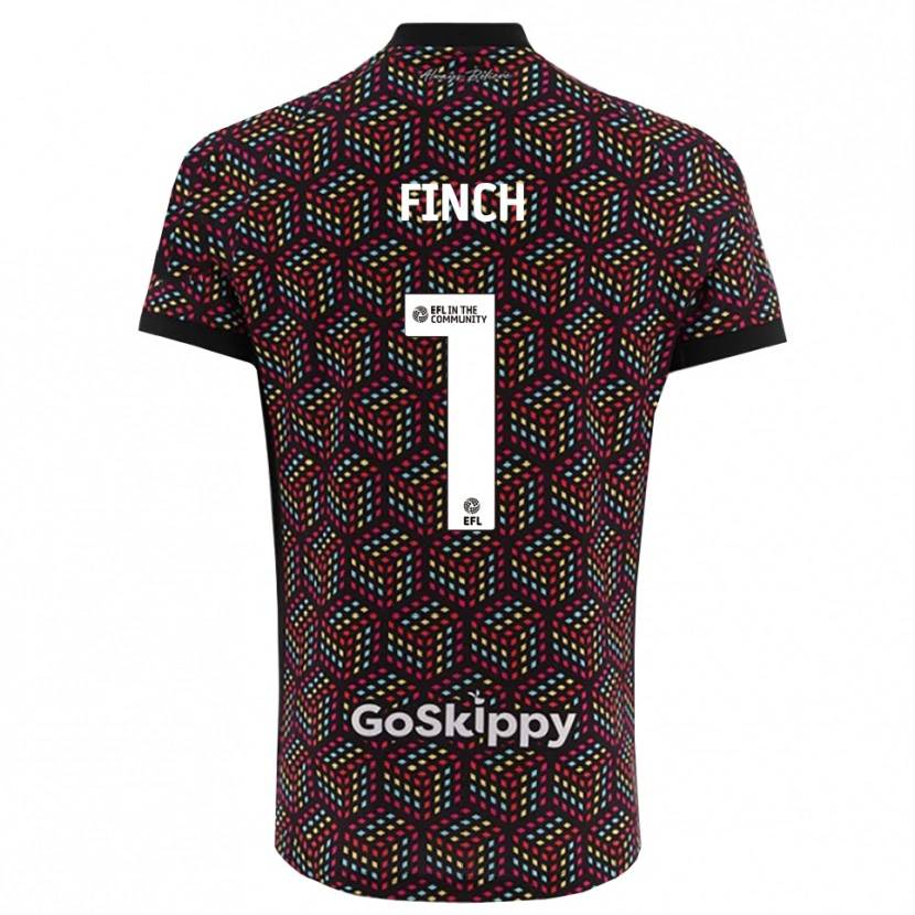 Danxen Hombre Camiseta Isaac Finch #1 Negro Blanco Portero Equipación 2025/26 La Camisa México
