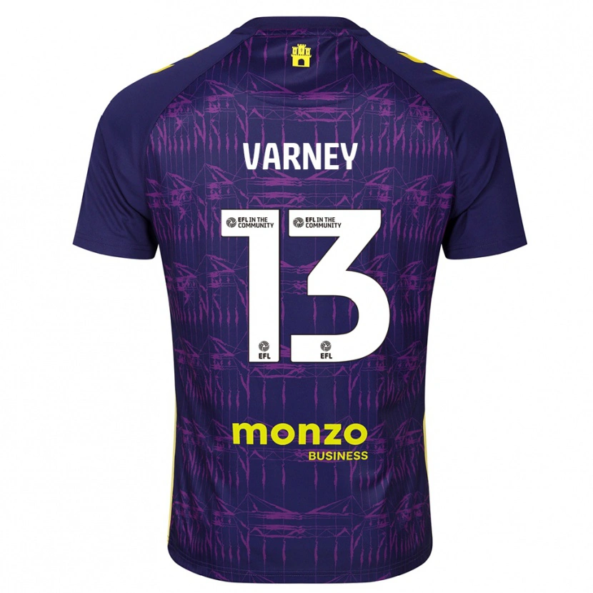 Danxen Hombre Camiseta Oscar Varney #13 Morado Amarillo Portero Equipación 2025/26 La Camisa México