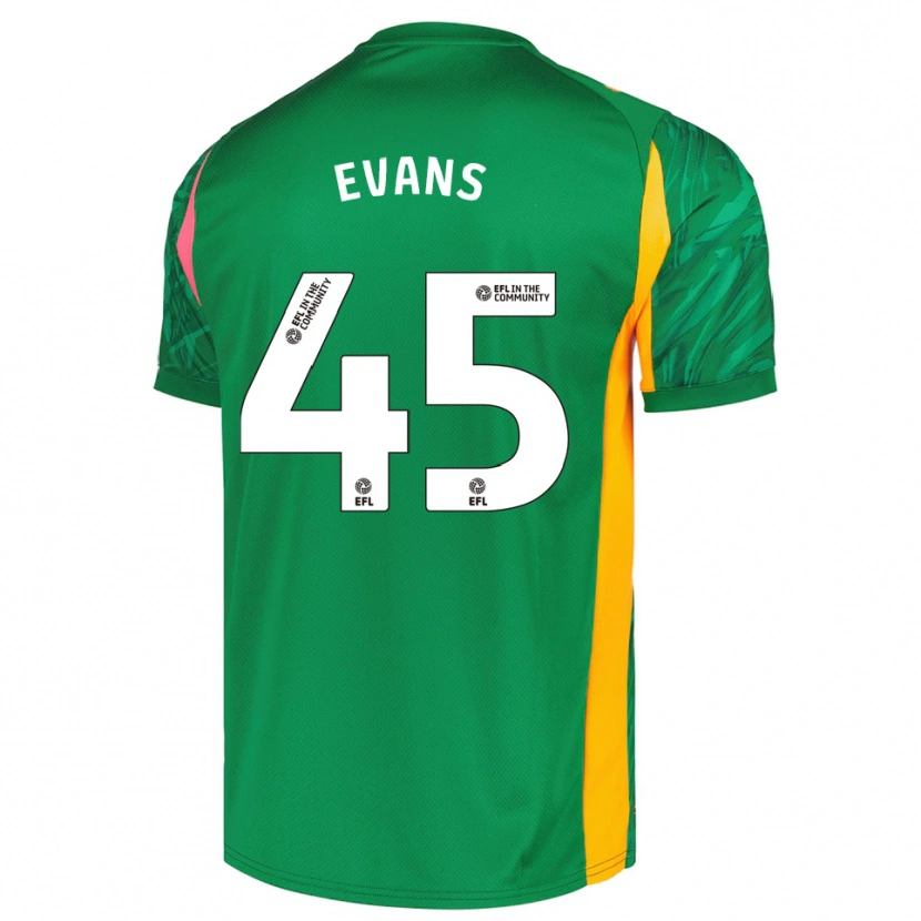 Danxen Hombre Camiseta Harry Evans #45 Verde Rosa Portero Equipación 2025/26 La Camisa México