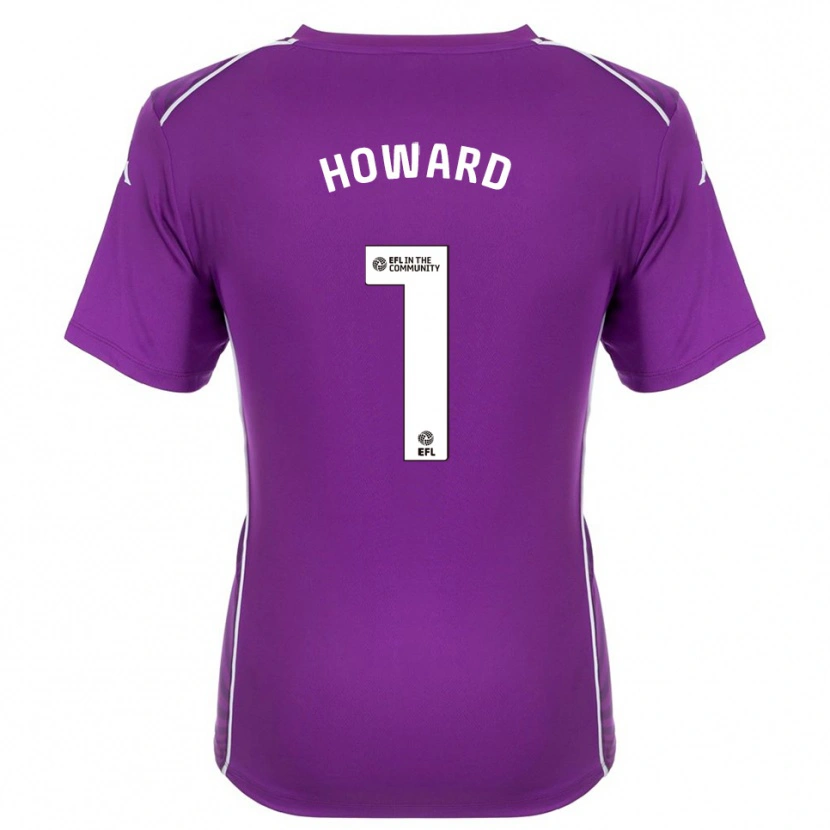 Danxen Hombre Camiseta Archie Howard #1 Morado Blanco Portero Equipación 2025/26 La Camisa México