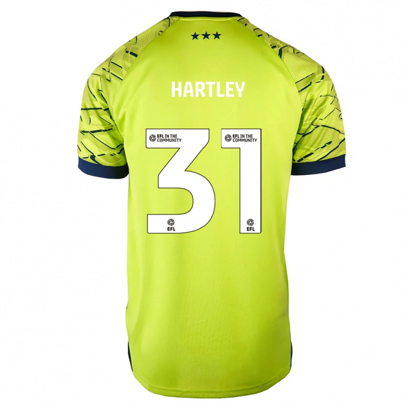 Danxen Hombre Camiseta Laura Hartley #31 Verde Amarillo Portero Equipación 2025/26 La Camisa México