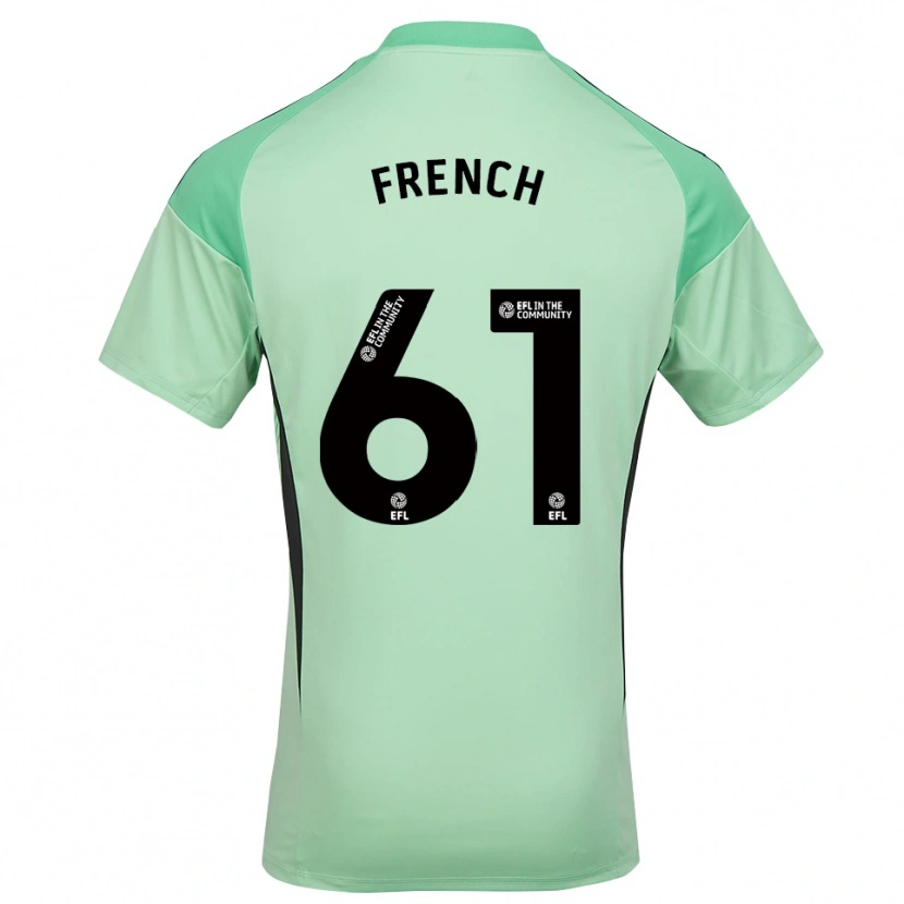 Danxen Hombre Camiseta Harry French #61 Verde Negro Claro Portero Equipación 2025/26 La Camisa México