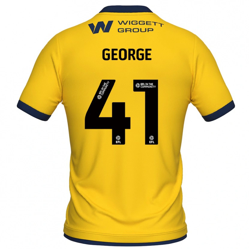 Danxen Hombre Camiseta George Evans #41 Amarillo Negro Portero Equipación 2025/26 La Camisa México