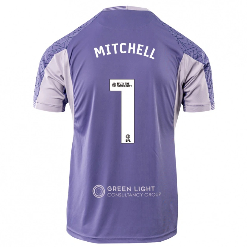 Danxen Hombre Camiseta Rylee Mitchell #1 Morado Claro Portero Equipación 2025/26 La Camisa México