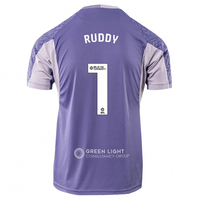 Danxen Hombre Camiseta Jack Ruddy #1 Morado Claro Portero Equipación 2025/26 La Camisa México