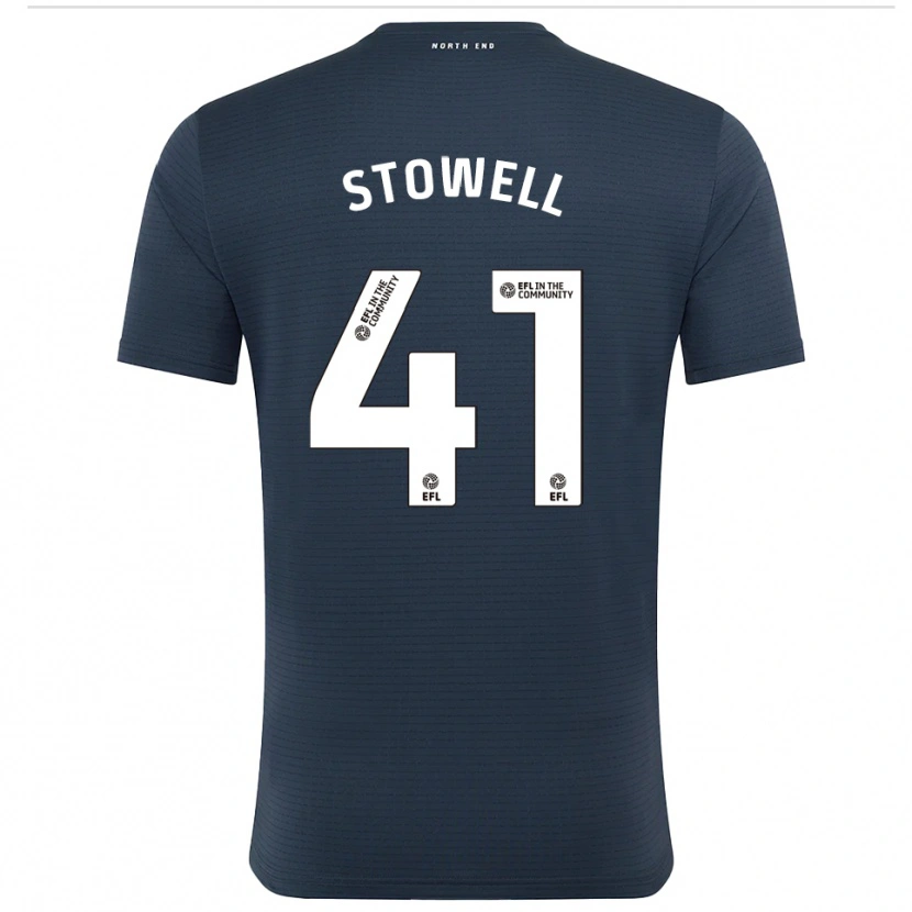 Danxen Hombre Camiseta Li-Bau Stowell #41 Negro Blanco Portero Equipación 2025/26 La Camisa México