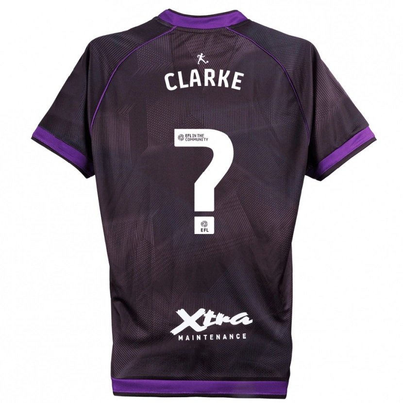 Danxen Hombre Camiseta Kenny Clarke #0 Morado Blanco Portero Equipación 2025/26 La Camisa México