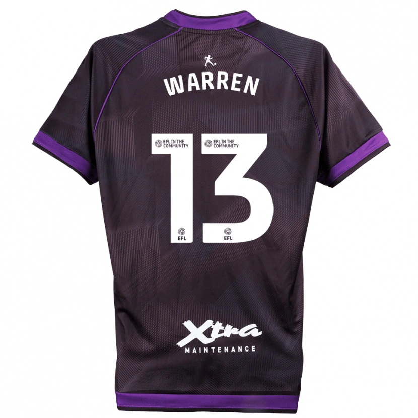 Danxen Hombre Camiseta Charlie Warren #13 Morado Blanco Portero Equipación 2025/26 La Camisa México
