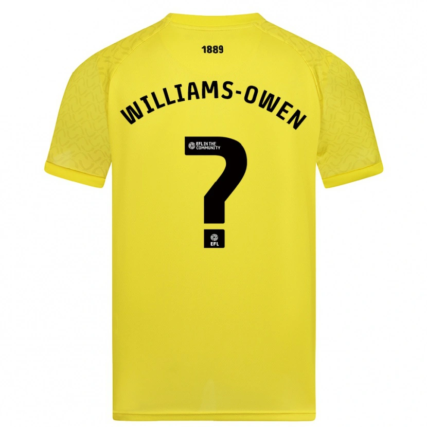 Danxen Hombre Camiseta Brooke Williams-Owen #0 Negro Amarillo Portero Equipación 2025/26 La Camisa México