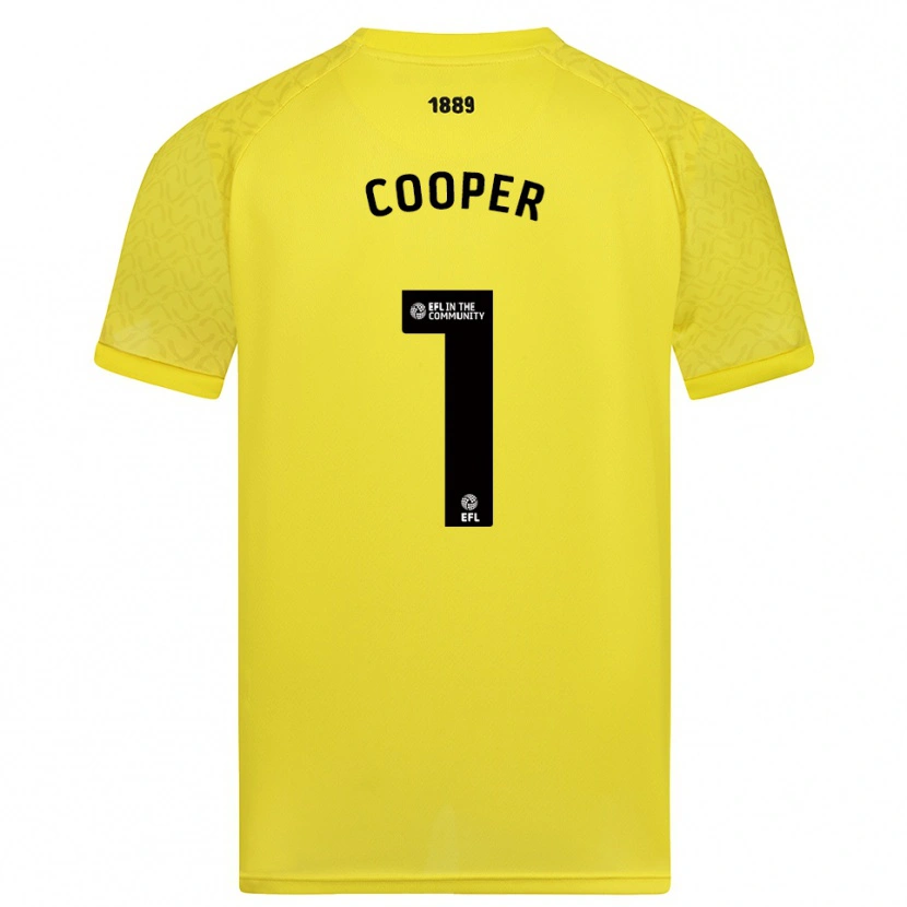 Danxen Hombre Camiseta Michael Cooper #1 Negro Amarillo Portero Equipación 2025/26 La Camisa México
