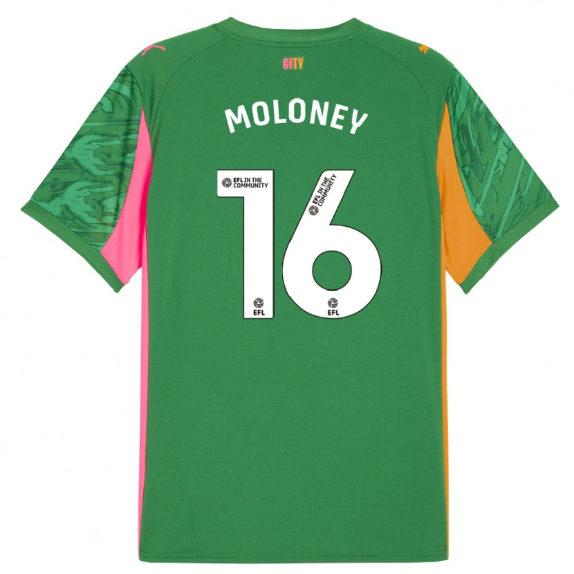 Danxen Hombre Camiseta George Moloney #16 Verde Naranja Portero Equipación 2025/26 La Camisa México
