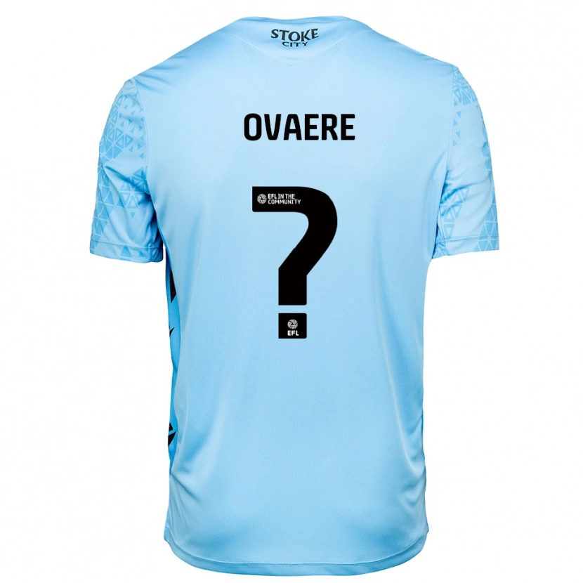 Danxen Hombre Camiseta Hayden Ovaere #0 Azul Cielo Negro Portero Equipación 2025/26 La Camisa México