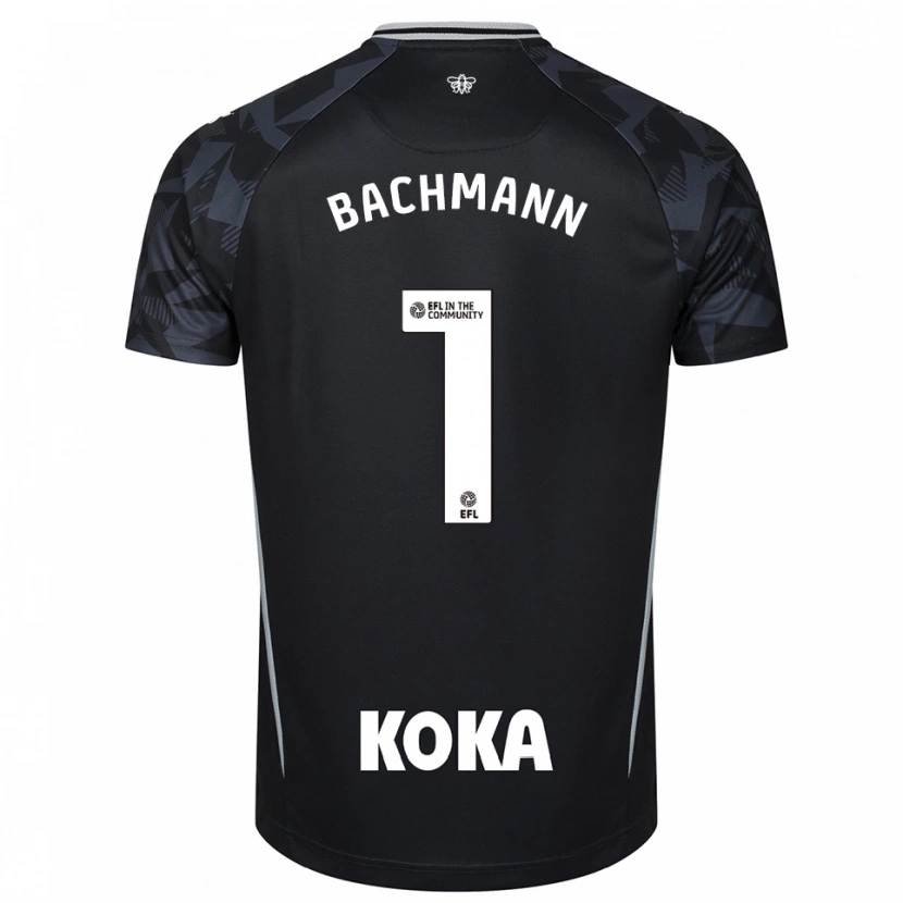 Danxen Hombre Camiseta Daniel Bachmann #1 Negro Azul Portero Equipación 2025/26 La Camisa México