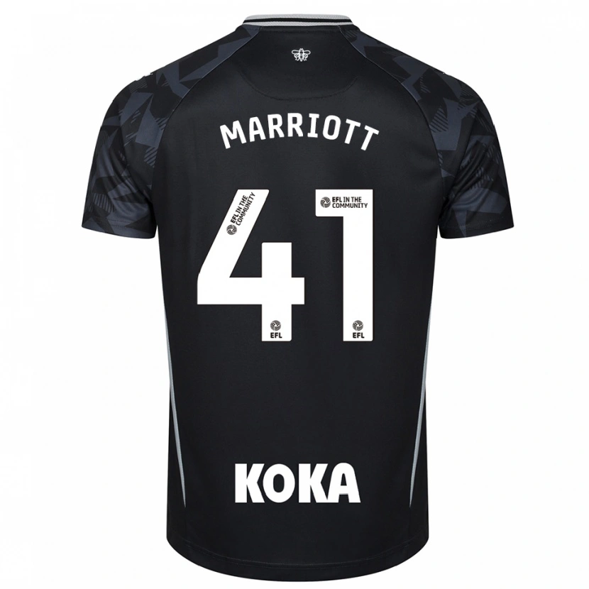 Danxen Hombre Camiseta Alfie Marriott #41 Negro Azul Portero Equipación 2025/26 La Camisa México