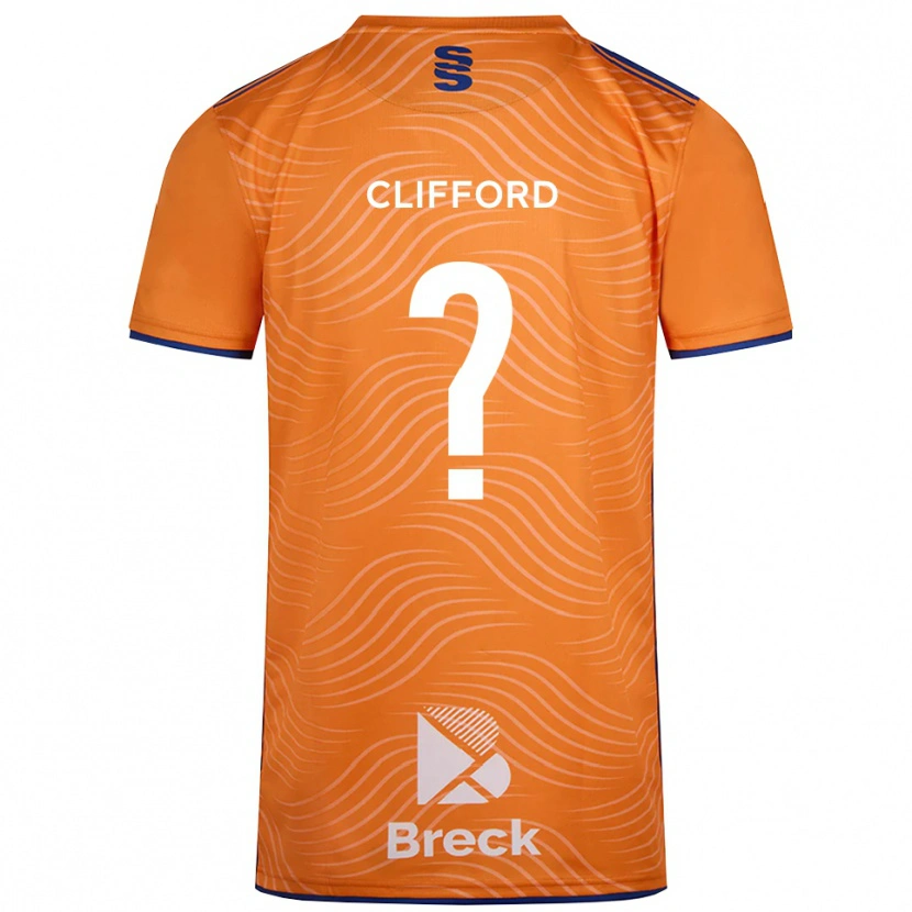 Danxen Hombre Camiseta Alex Clifford #0 Negro Naranja Portero Equipación 2025/26 La Camisa México