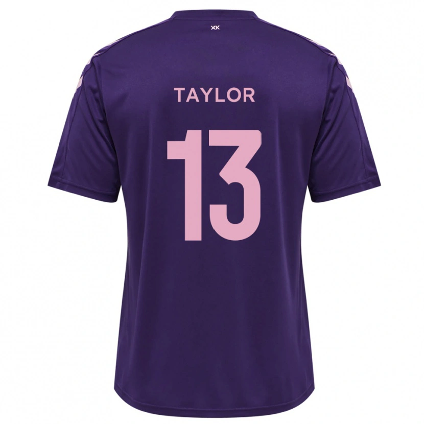 Danxen Hombre Camiseta Sam Taylor #13 Morado Rosa Portero Equipación 2025/26 La Camisa México