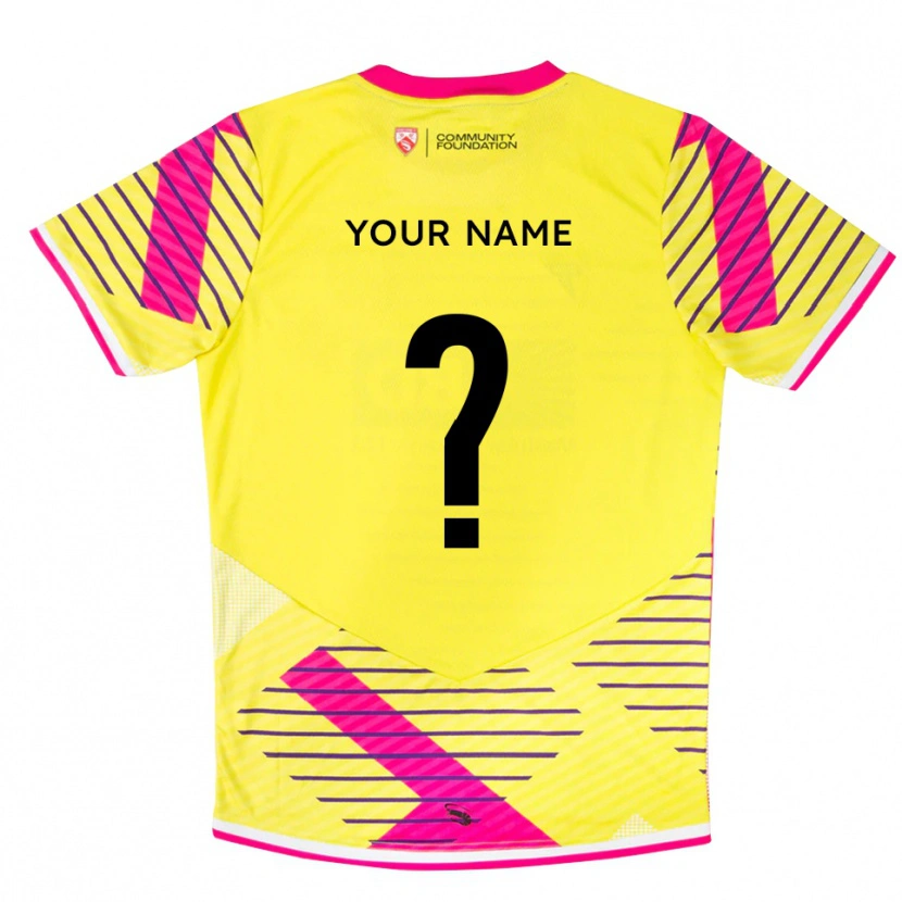 Danxen Hombre Camiseta Morecambe FC Rosa Amarillo Portero Equipación 2025/26 La Camisa México