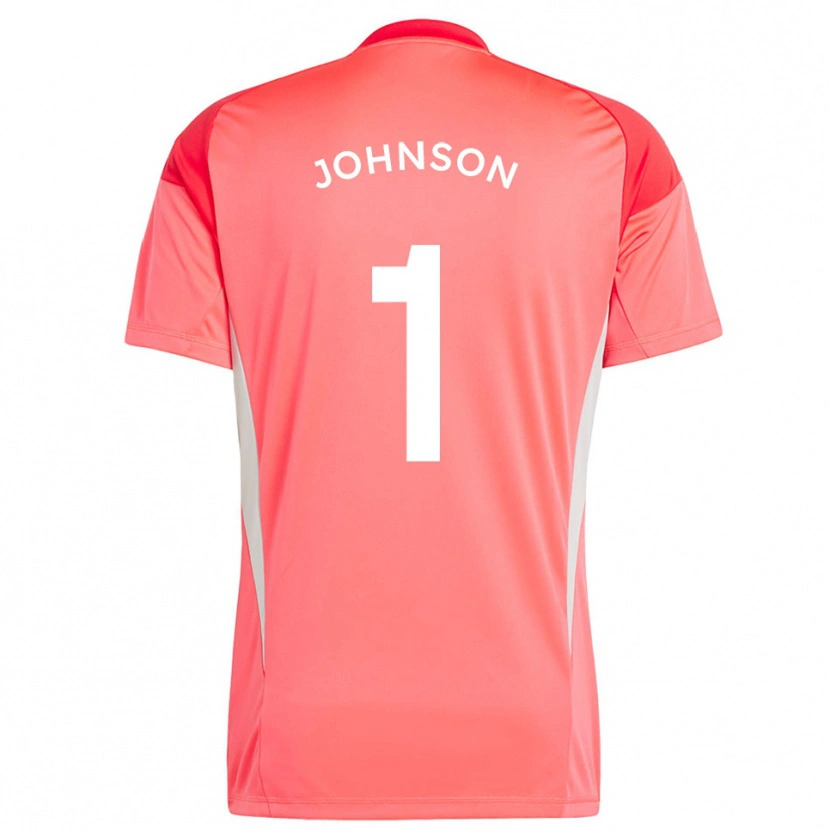 Danxen Hombre Camiseta Sam Johnson #1 Rojo Naranja Portero Equipación 2025/26 La Camisa México